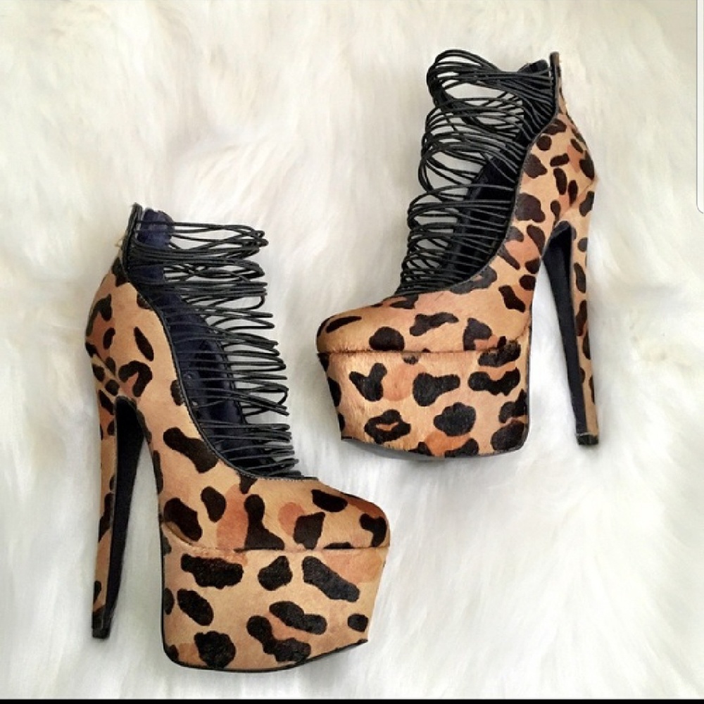 London Trash leopard pumps